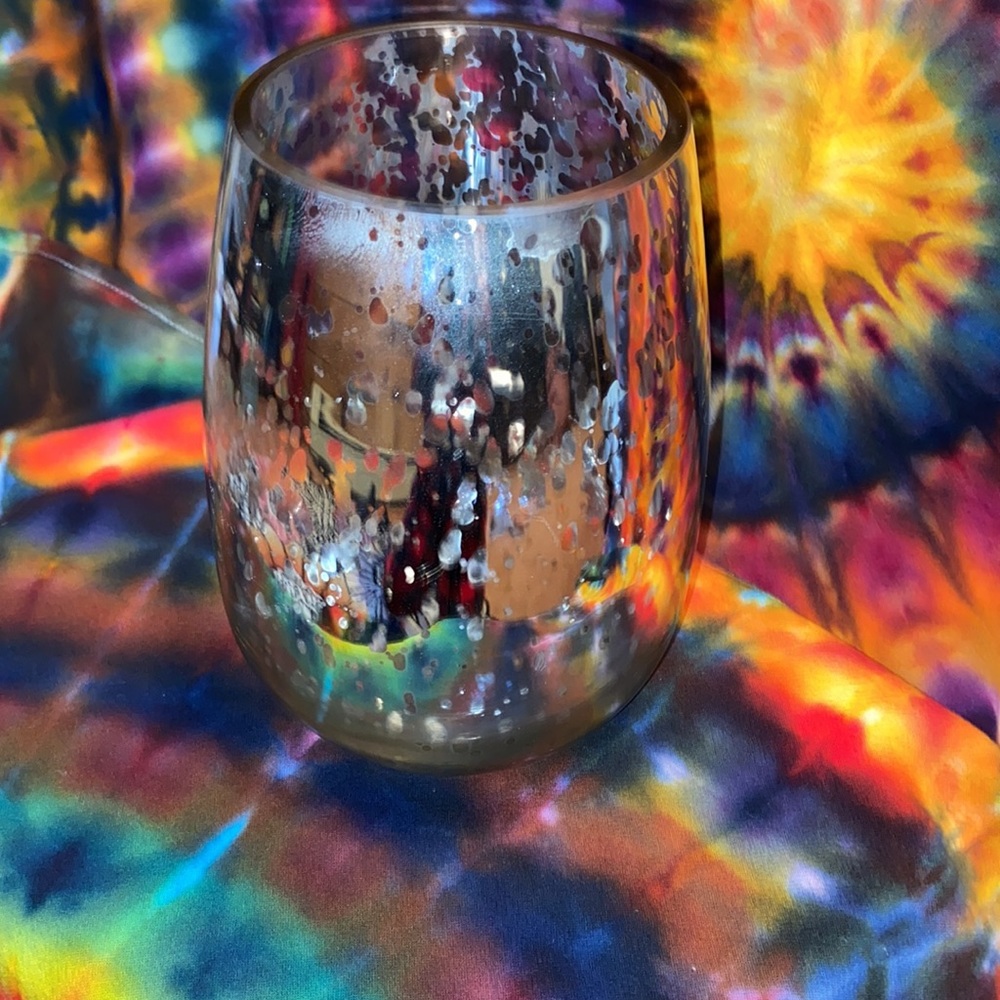 MERCURY GLASS CONTAINER